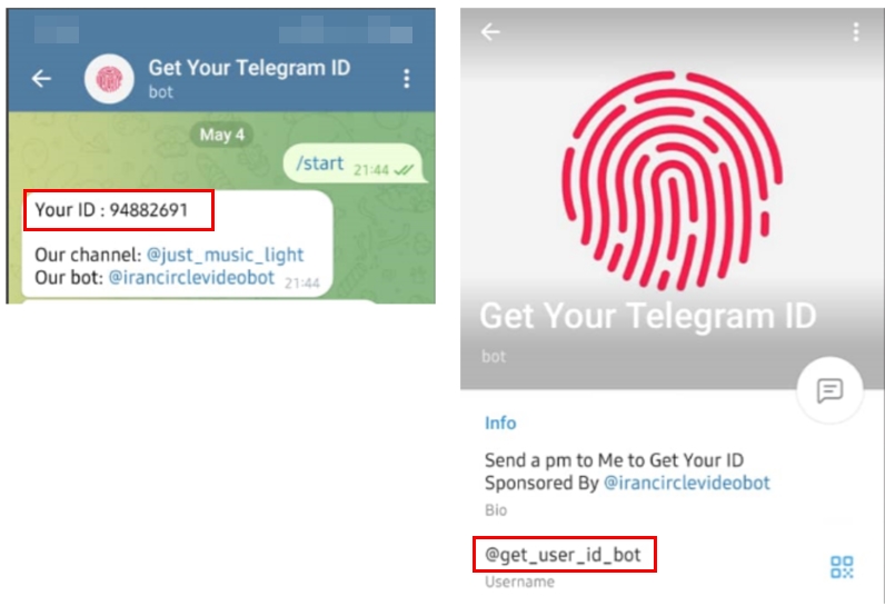 Fetching a Telegram user numeric ID using a Telegram bot