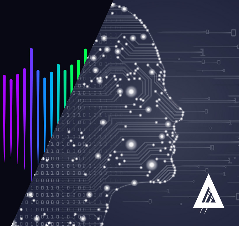 cyber graphic of outline of human face