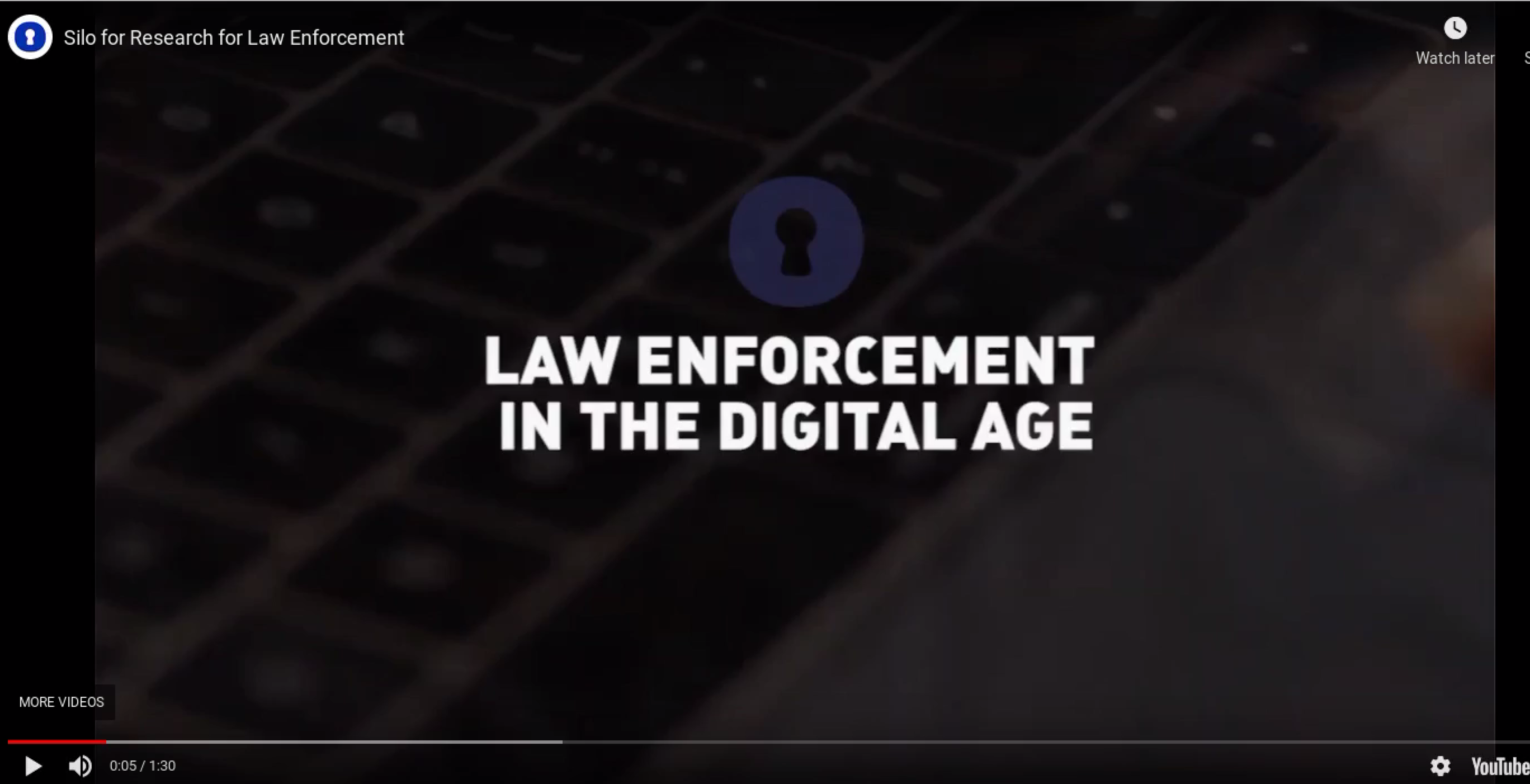 Open video screen for law enforcement in the digital age