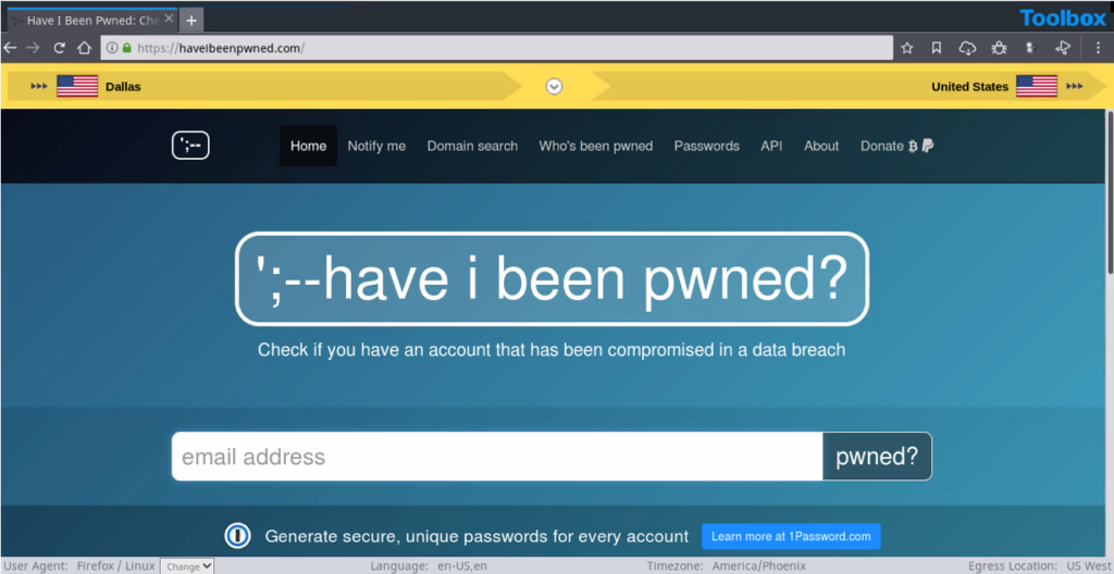 Have I Been Pwned: Find out if your account has been compromised
