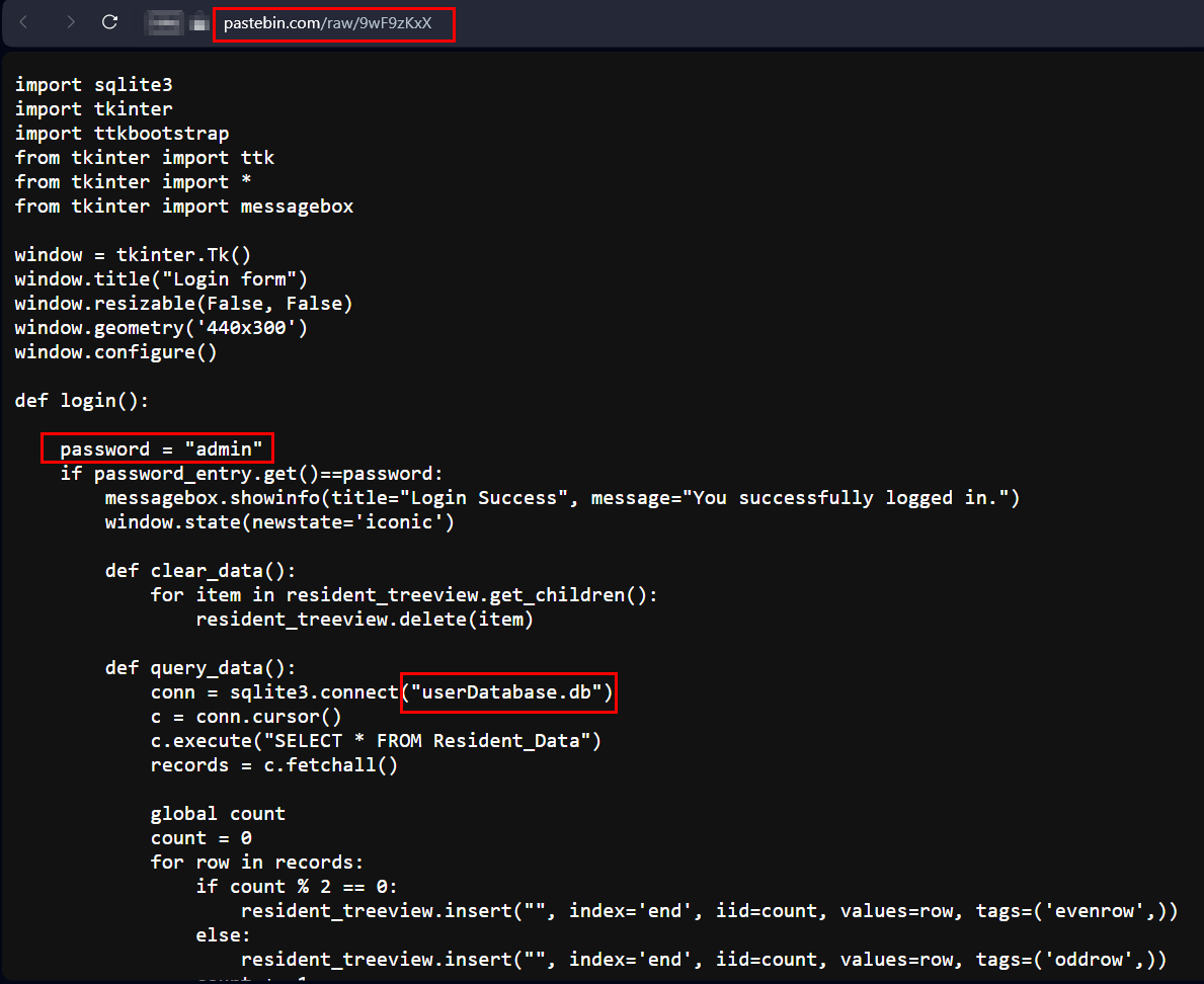 Pastebin example