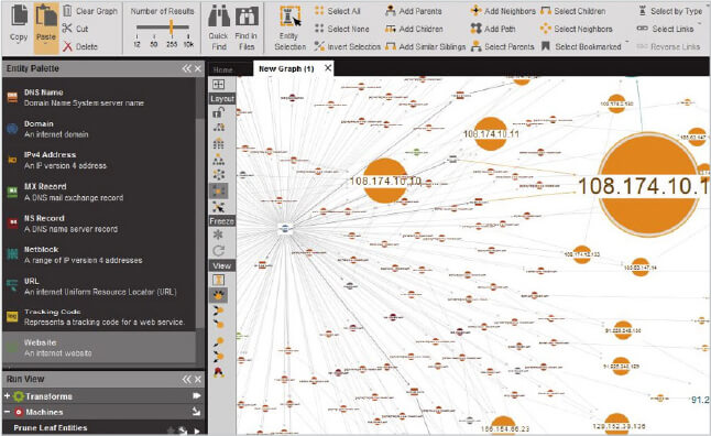 4. Mine, merge, and map information with Maltego