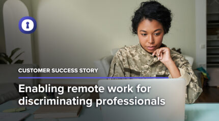 Enabling remote work for discriminating professionals